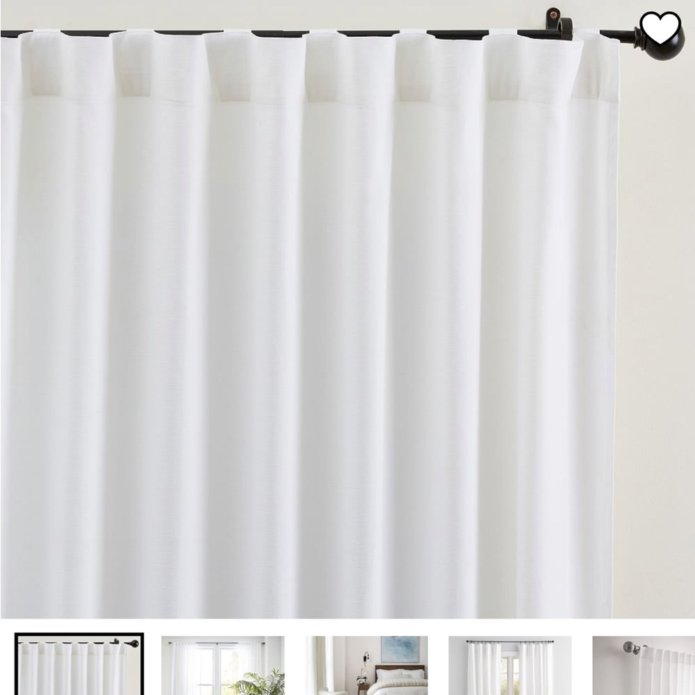 Pottery Barn Broadway Blackout Curtains (set of 2) 96 inch length